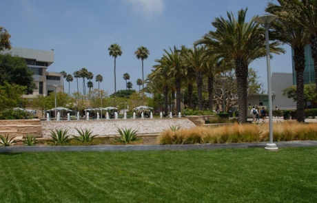 Santa Monica College fountain