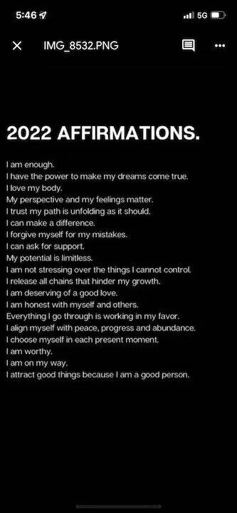SMC Blogg Joan Affirmations