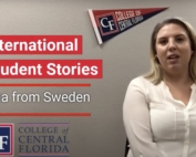 Nina från Sverige student på College of Central Florida (CF).